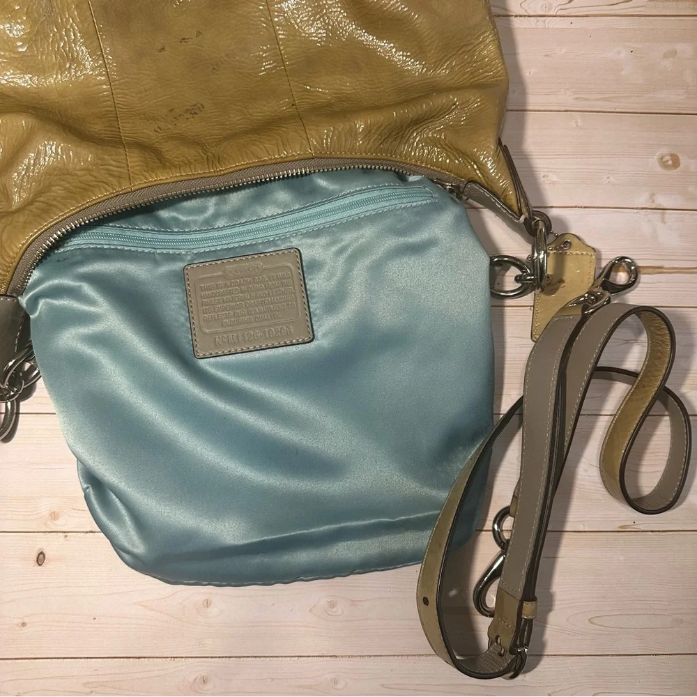 Classic Neutral Patent Leather Hobo Bag - Picture 3 of 7